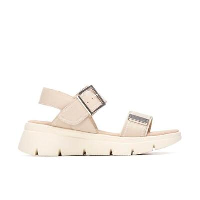 Platte sandalen dames refresh beige