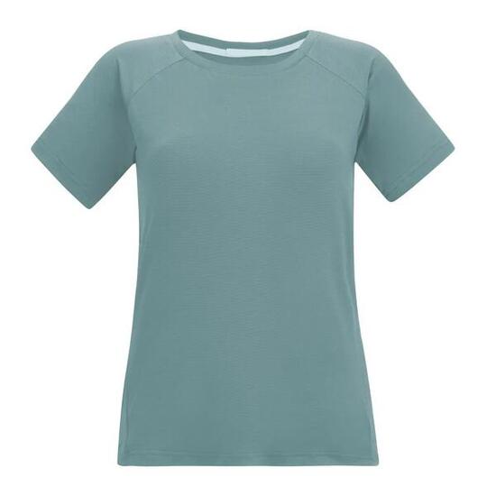 Damen-T-Shirt in Limonite-Farbe, kurzärmelig, meliert