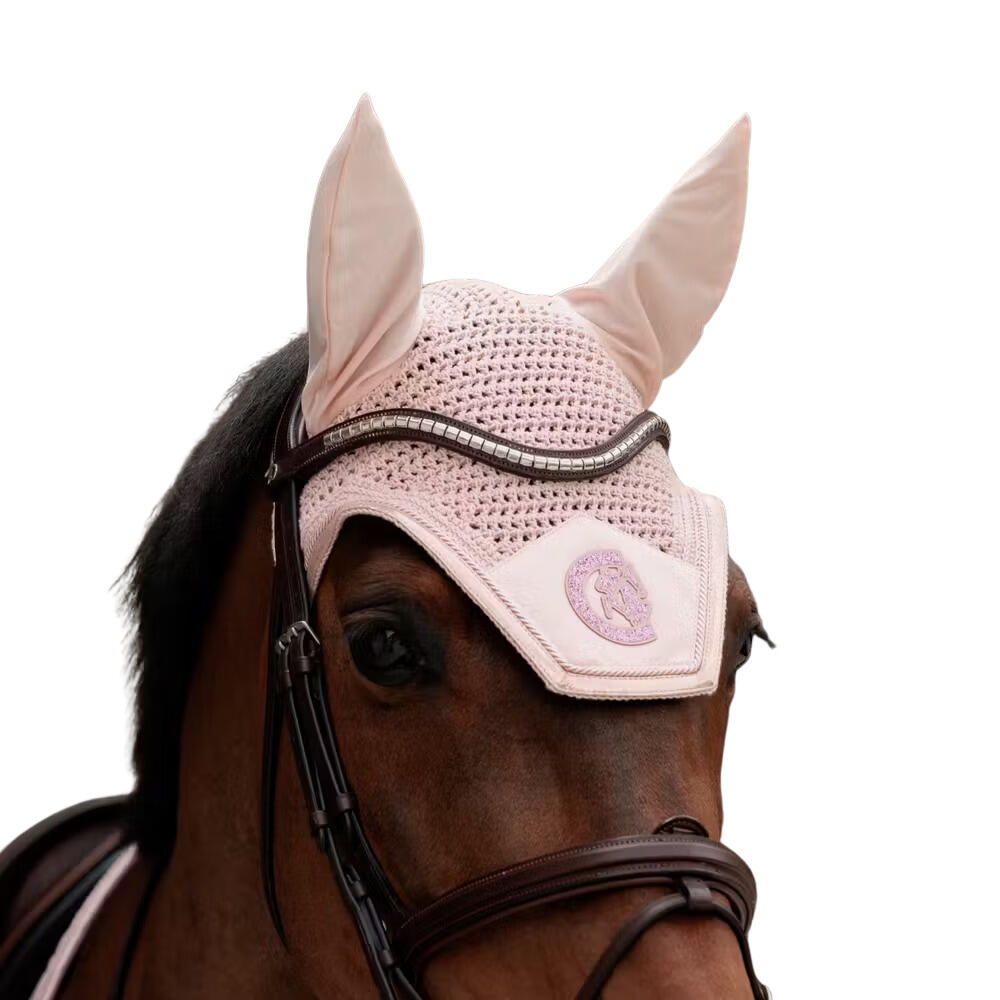 Bonnet anti-mouche wellington glitter sparkling vieille rose 2/7