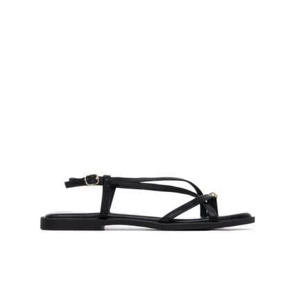 Flache Sandalen Damen Xti Schwarz