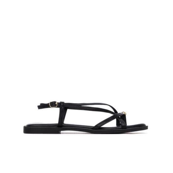 Flache Sandalen Damen Xti Schwarz