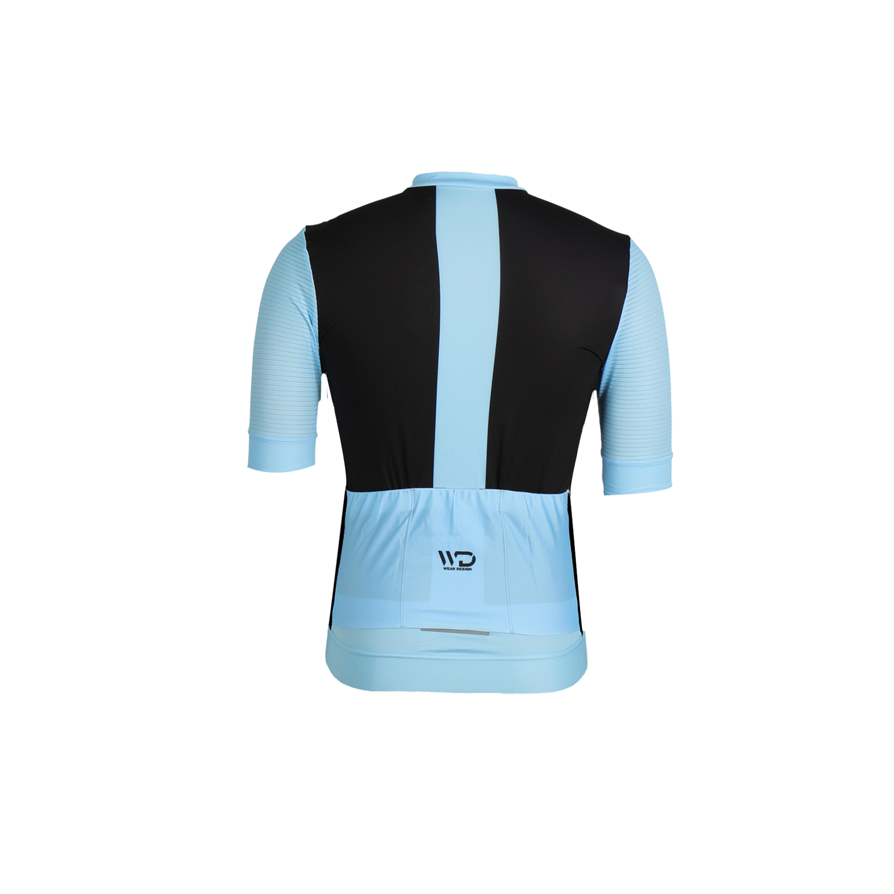 Maglia da ciclismo da uomo DRAFT nera/azzurra 2/4