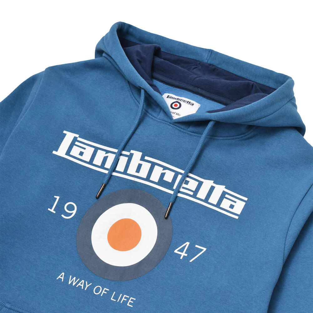 "AW24" Kapuzenpullover für Herren Dunkelblau 3/3