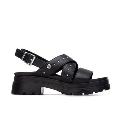 Platte sandalen dames refresh zwart