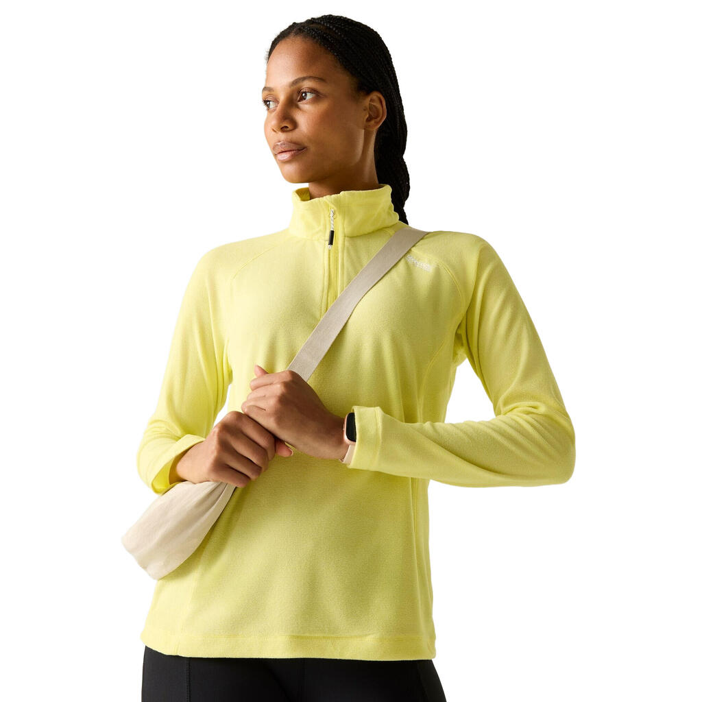 Great Outdoors Womens/Ladies Montes Half Zip Fleece Top (Canary Yellow)