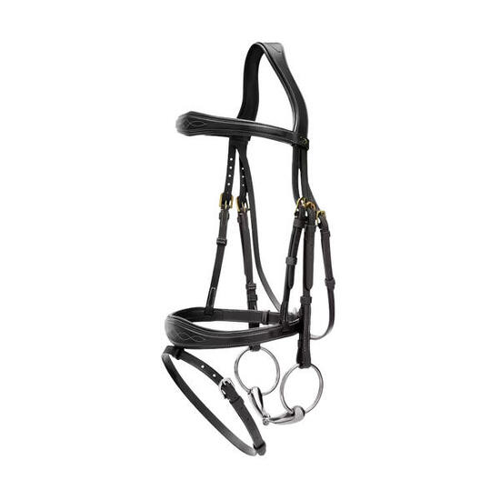 Bridon équitation muserolle combinée anatomique Dy'on