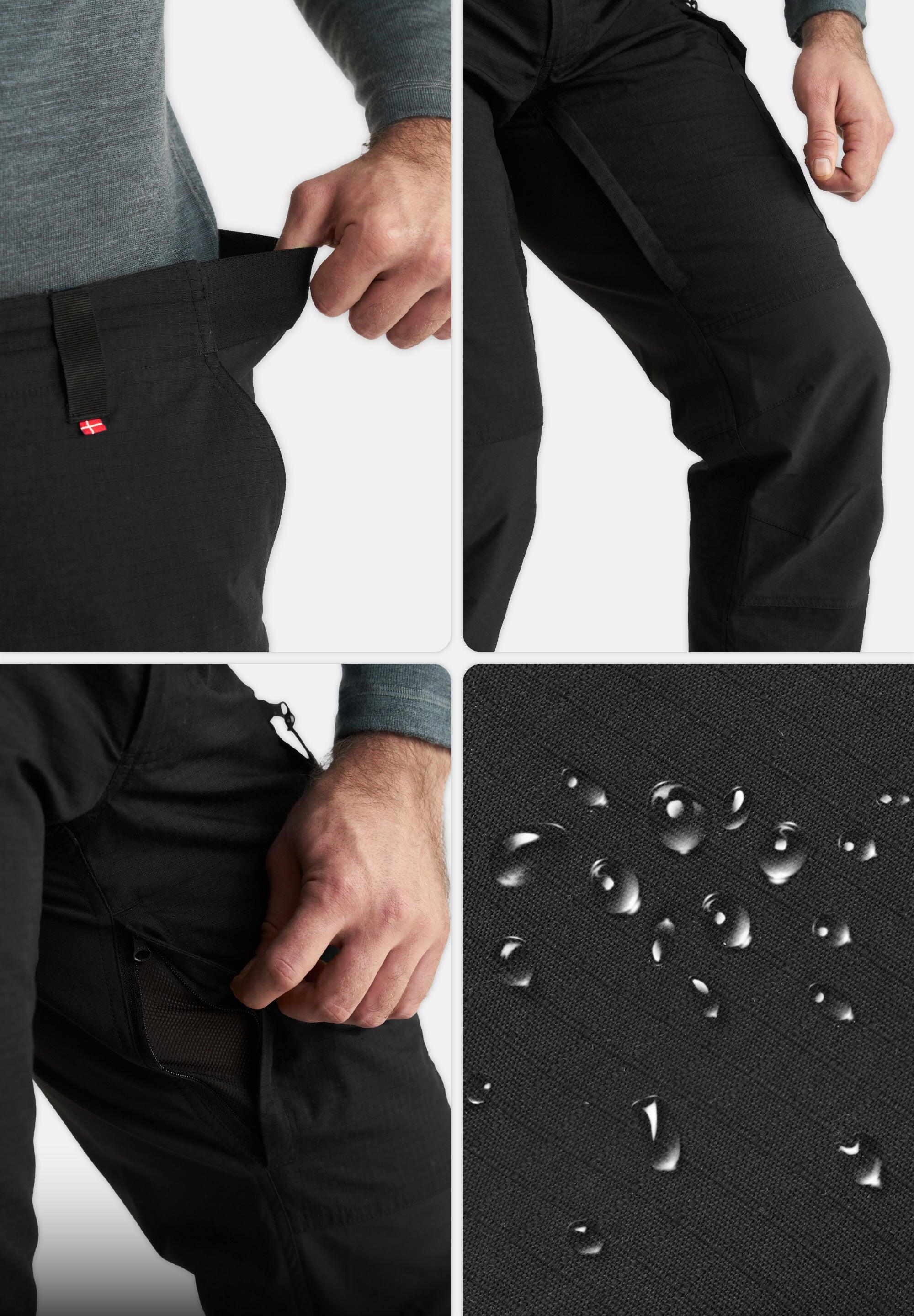 Pantalones de senderismo para hombre impermeables uso diario 3/5