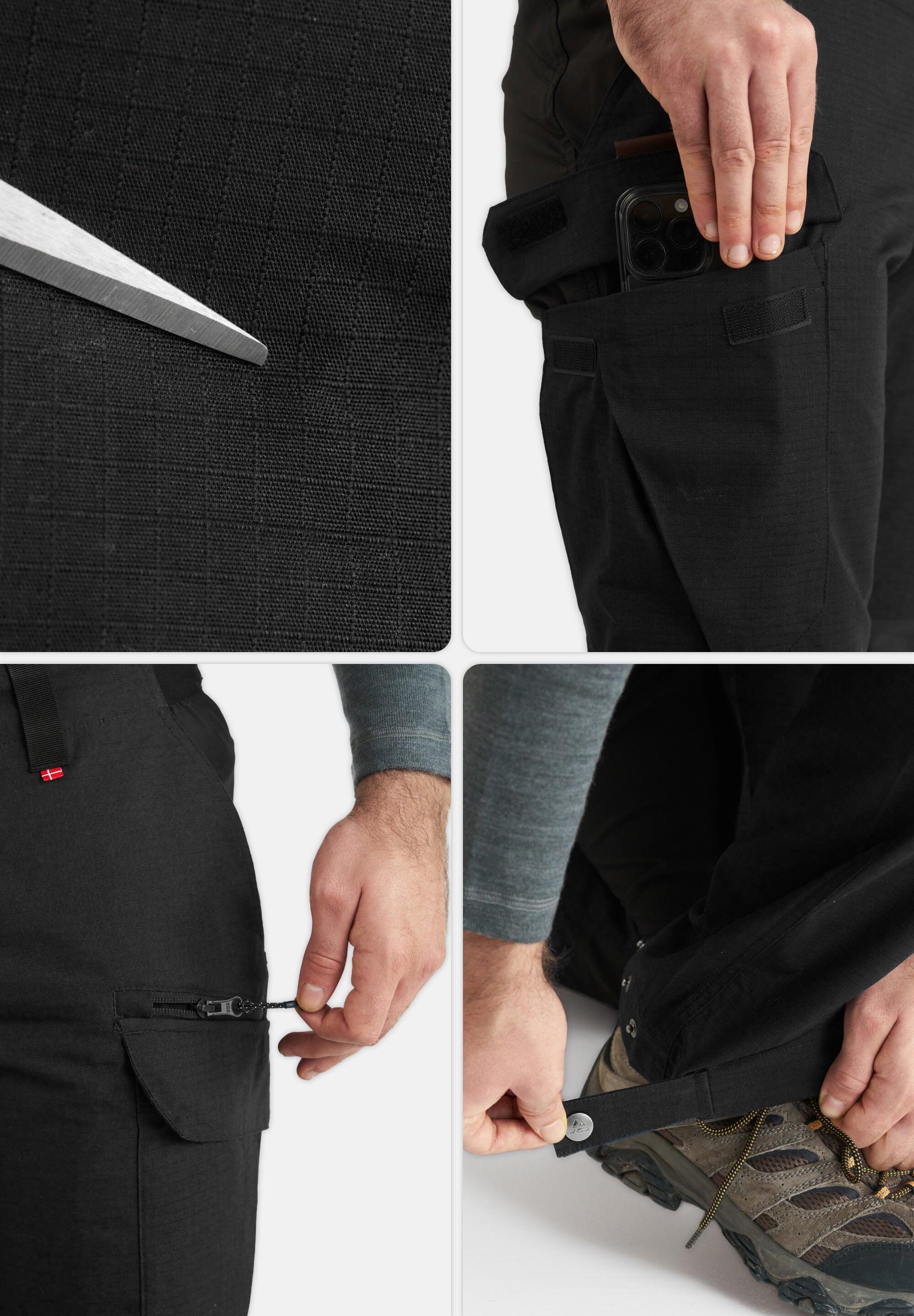 Pantalones de senderismo para hombre impermeables uso diario 4/5