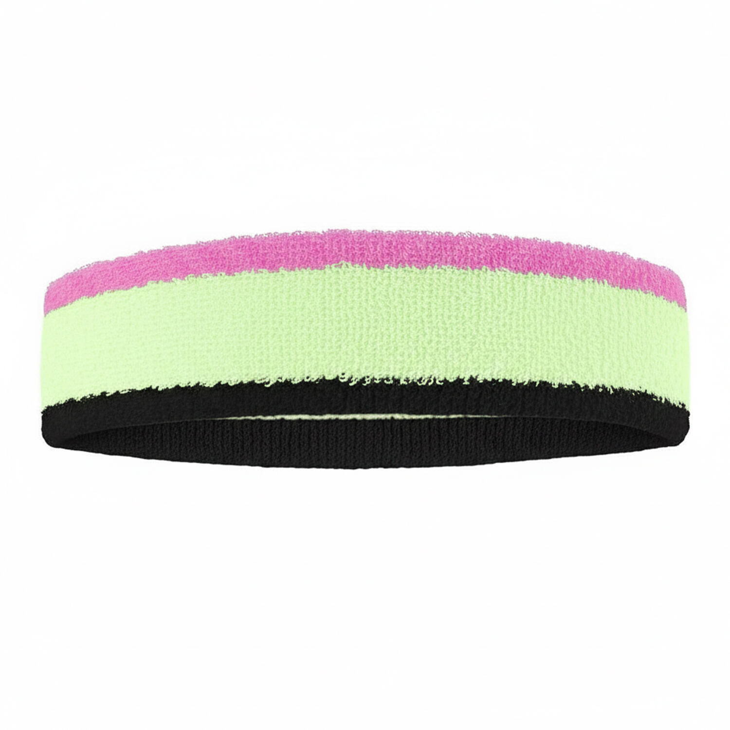 Swoosh Colour Block Headband (Volt/Pink/Black) 2/2