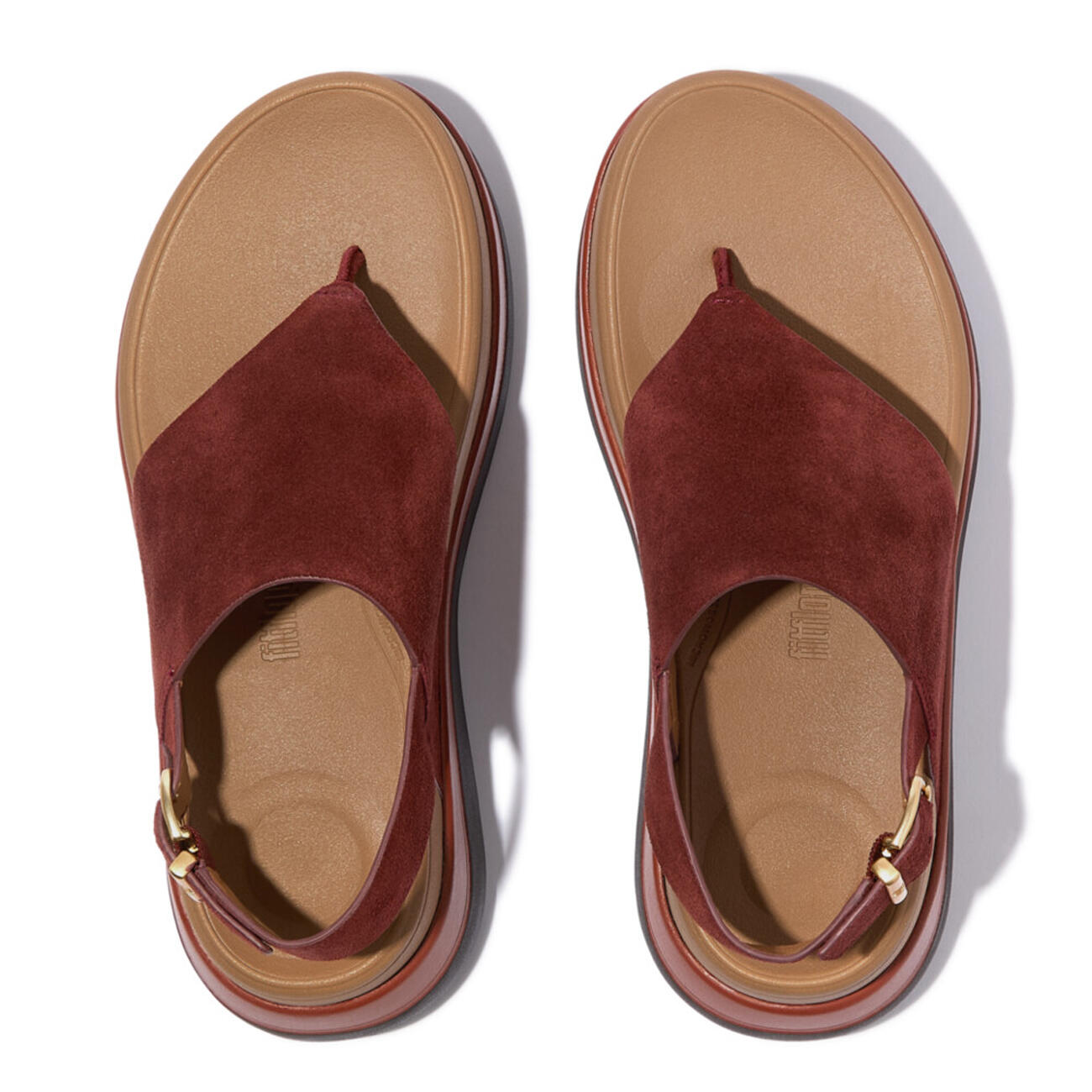 Sandalias de tacón en ante con tira trasera para mujer FitFlop F-Mode 5/7