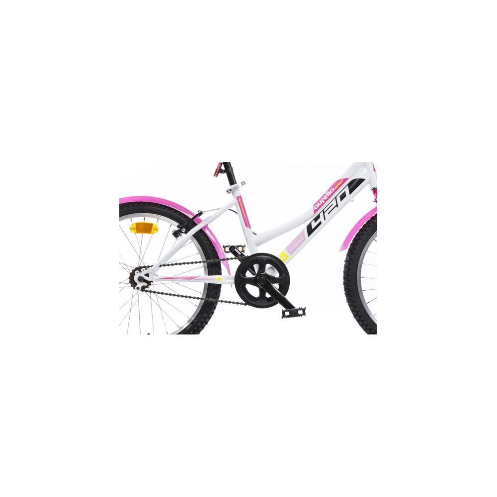 Vélo fille Dino Bikes 420 Sport 20 pouces sans vitesses, blanc et rose 2/4