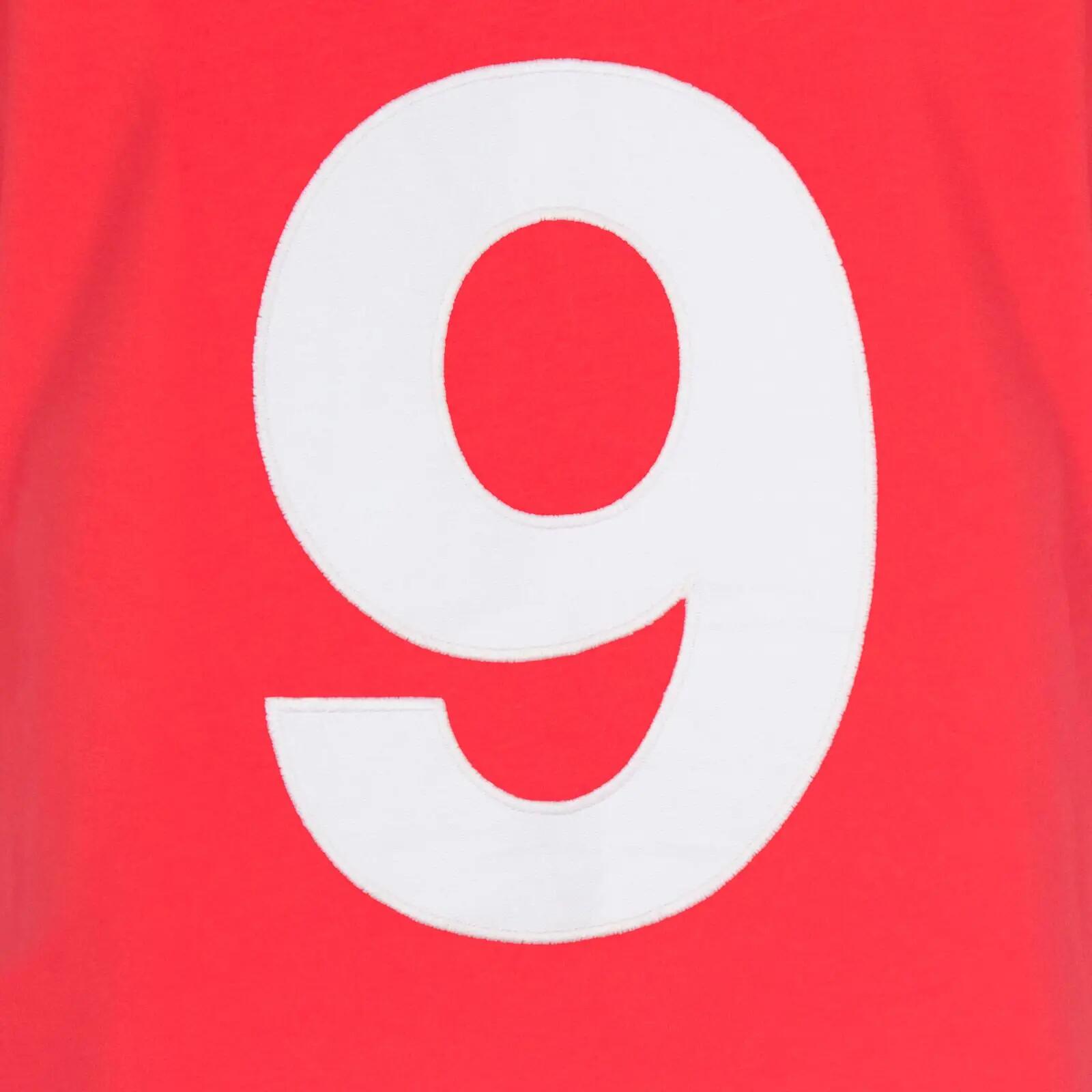 Mens 1958 John Charles 9 Retro TShirt (Red) 4/6