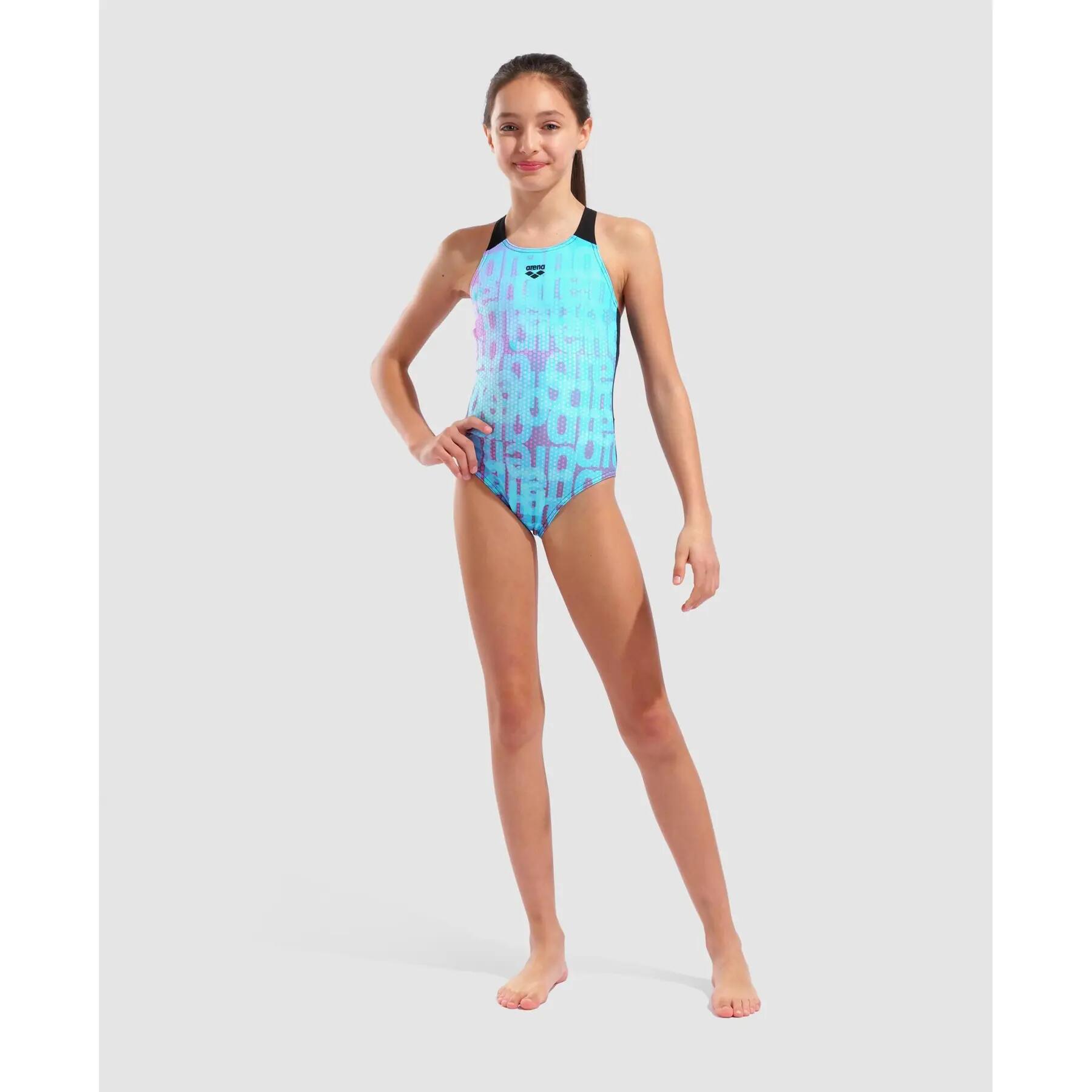 Bañador de una pieza con espalda para chica Arena 2/7
