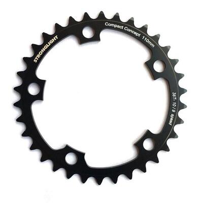 Kettingblad shimano/sram/fsa type s dural 9/10v 36t steek 110 zwart
