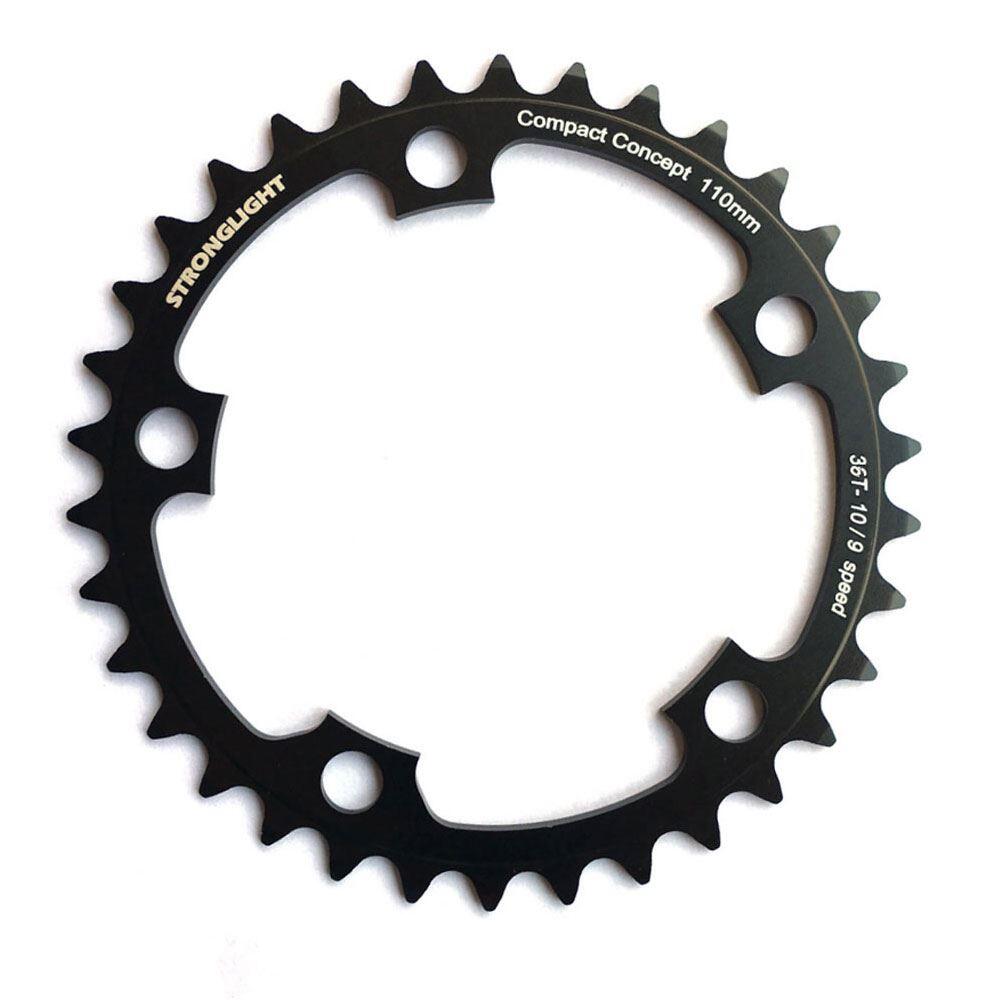 Stronglight Dural 5083 9/10 Speed Chainring110mm BCDBlackAll Sizes