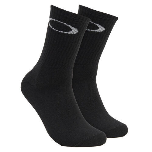 Calcetines Negros Oakley Ellipse Crew Sock Blackout por Encima del Tobillo 5/5
