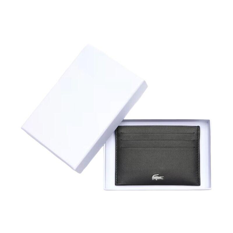 Tarjetero Negro de Piel FG Lacoste 4/5