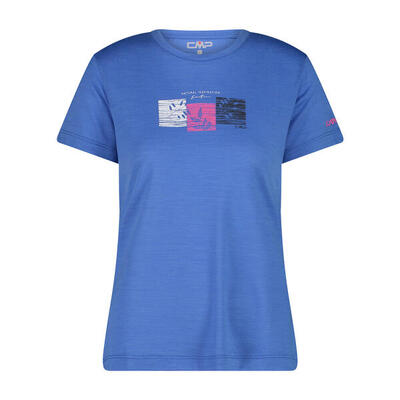Dames t-shirt met ronde hals van merinowol cmp