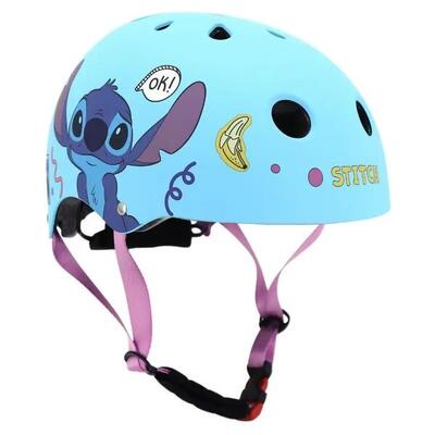 Kinderen helm met draaiknop voor afstelling disney stitch