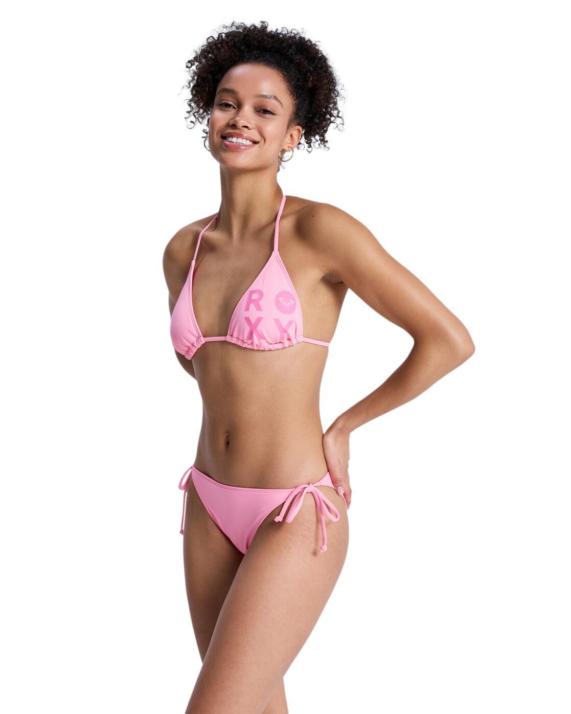 Ensemble de bikini Tiki Tri deux pièces SOLID ESSENTIALS TS SET Rose Femme 3/4