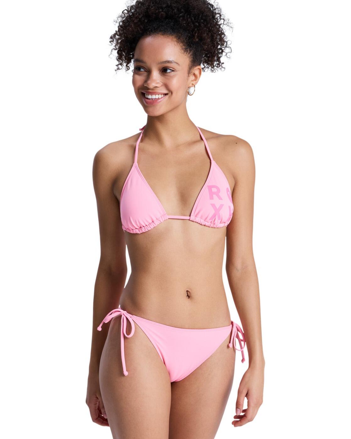 Roxy Tiki-Tri-Bikini-Set SOLID ESSENTIALS Rosa Frauen