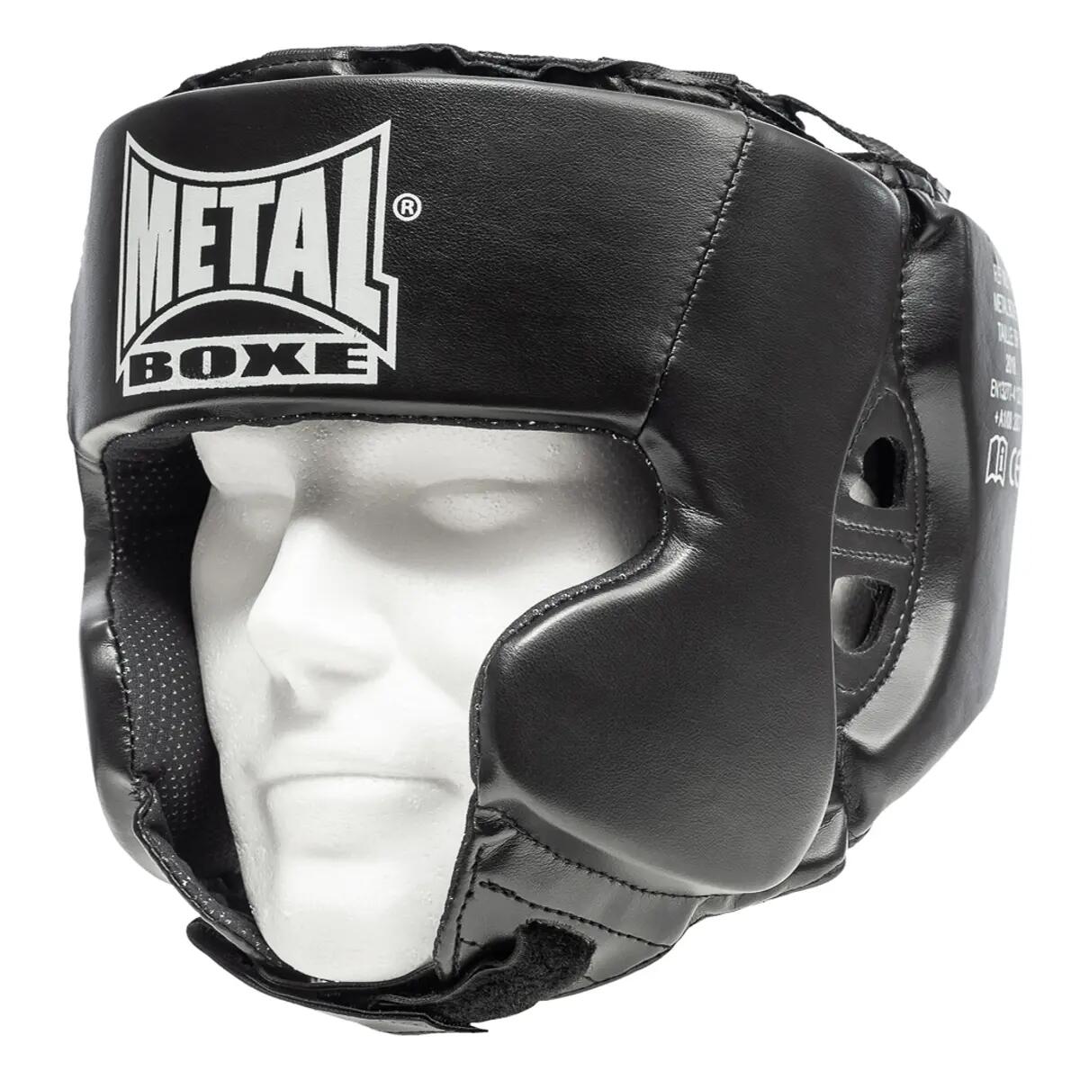 METAL BOXE Tréninková boxerská helma PU Metal Boxe