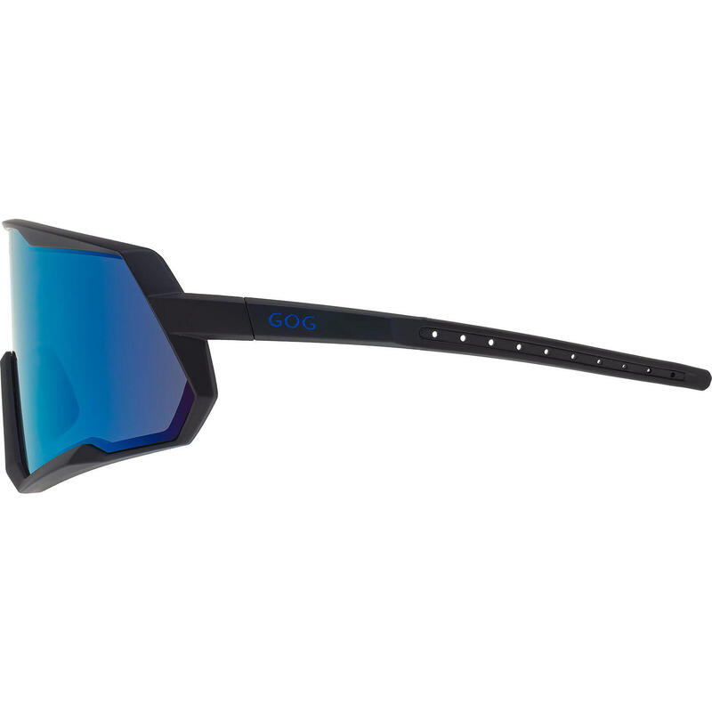 Okulary przeciwsłoneczne GOG Tove - matt black/reflex white/blue