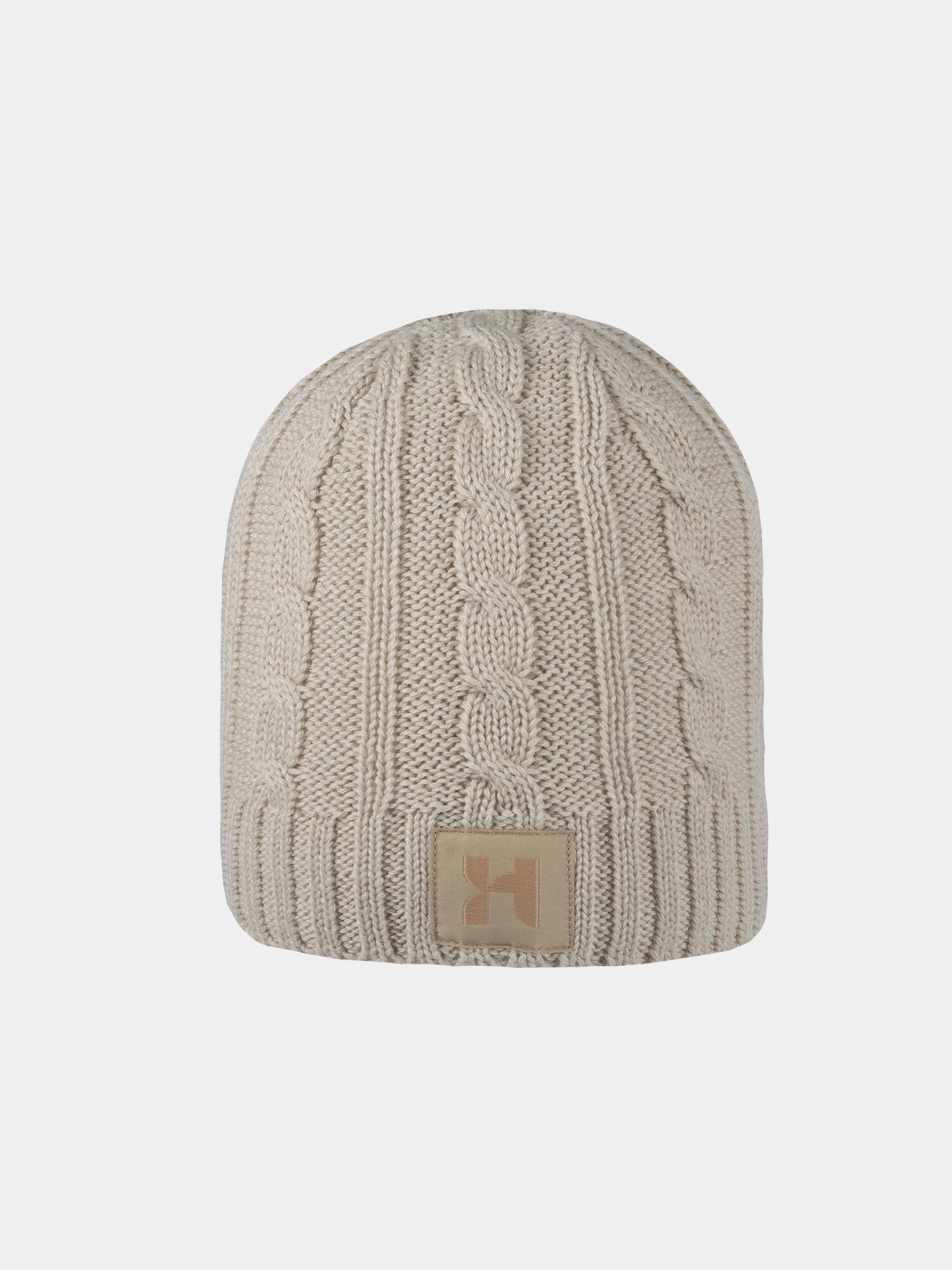 Dion - Gebreide muts met sierlijk patroon - Beige 3/3