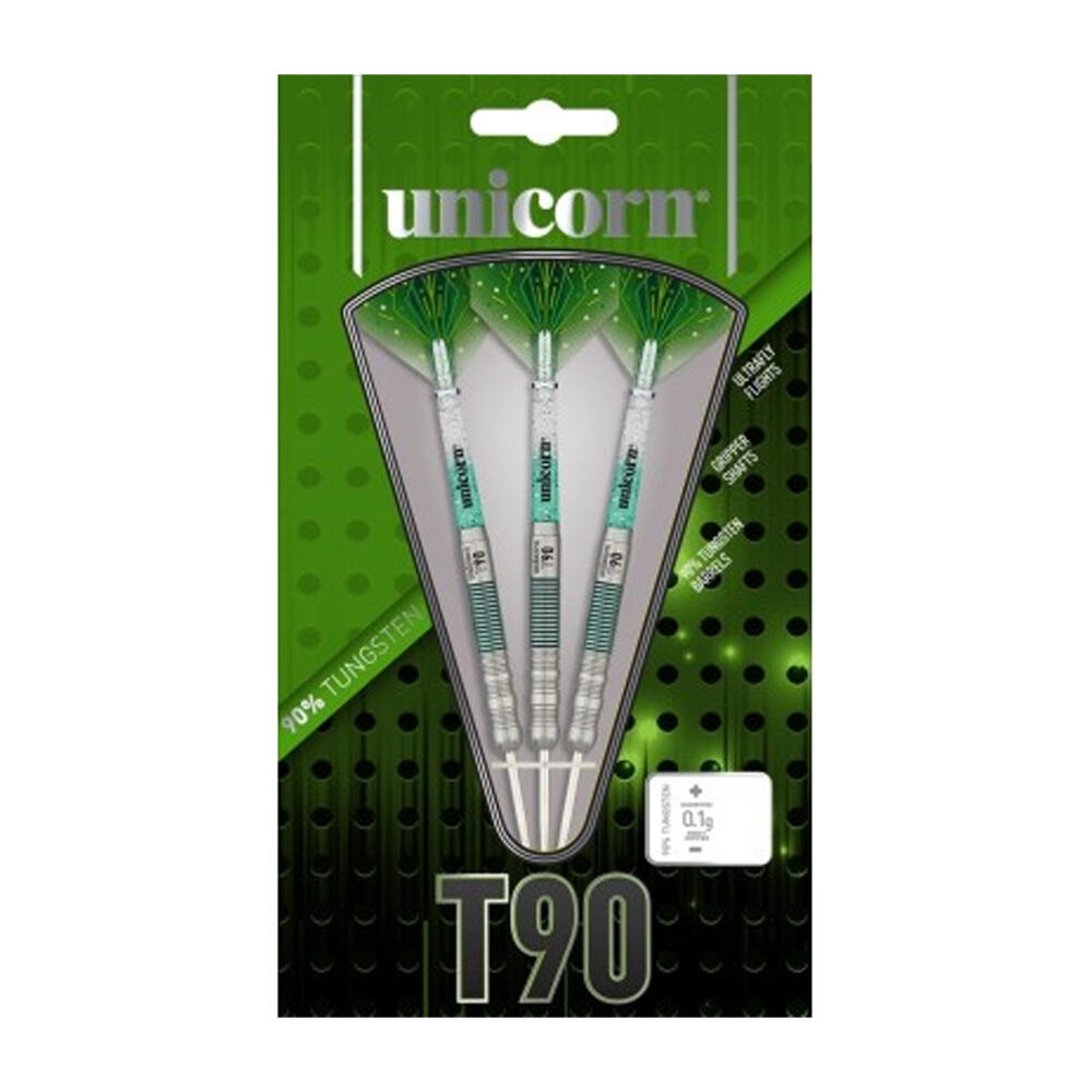 T90 Core XL Tungsten Darts Set (Silver/Green/Blue) 2/2