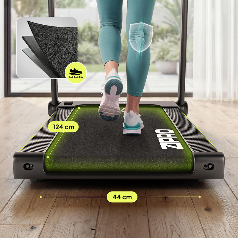 Bandă de alergat pliabil Zipro Jogger 124 x 44 cm 16 km/h compact