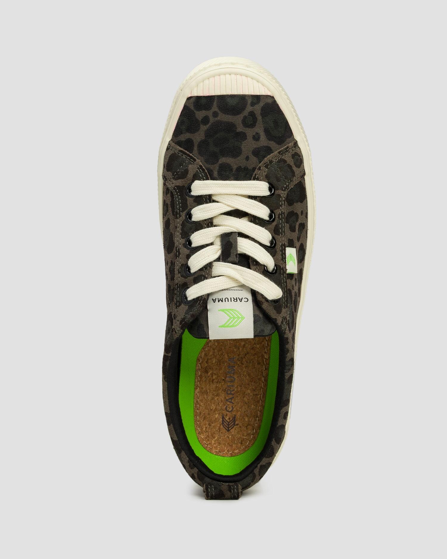 Trampki ze skóry zamszowej Cariuma OCA Suede Black Jaguar Print 4/7