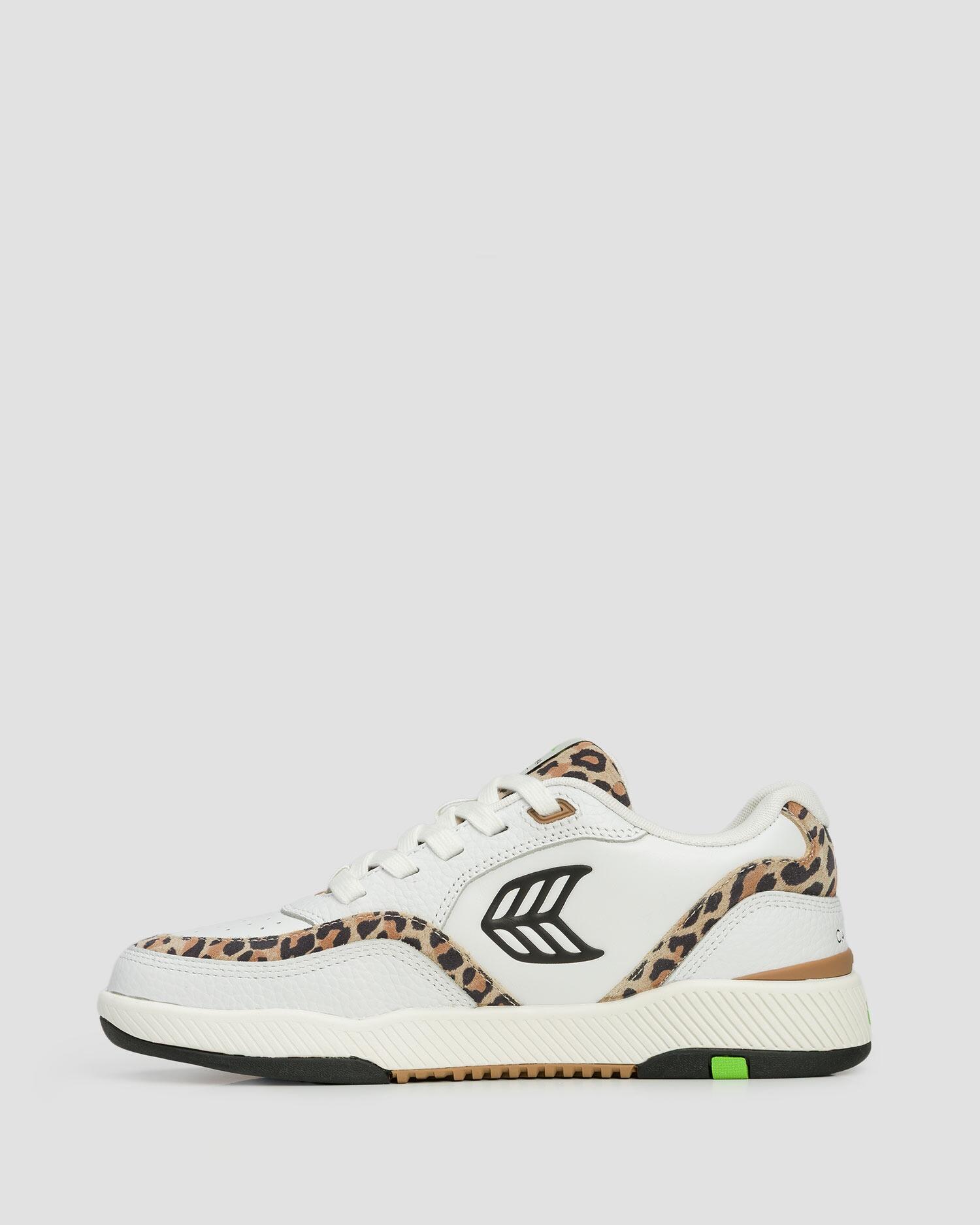 Sneakersy skórzane Cariuma Uba White Leather Leopard Print Suede Black 3/7