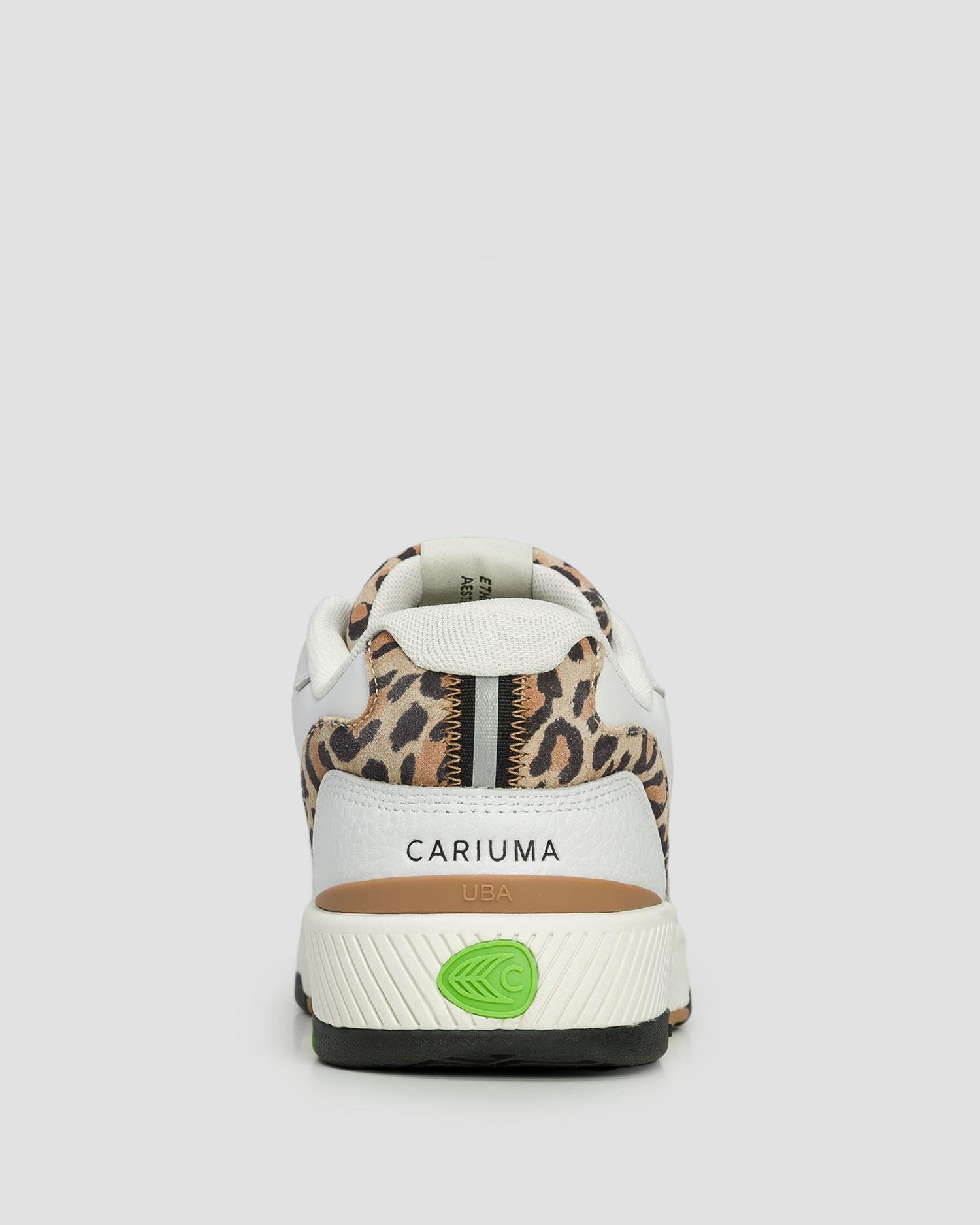 Sneakersy skórzane Cariuma Uba White Leather Leopard Print Suede Black 6/7