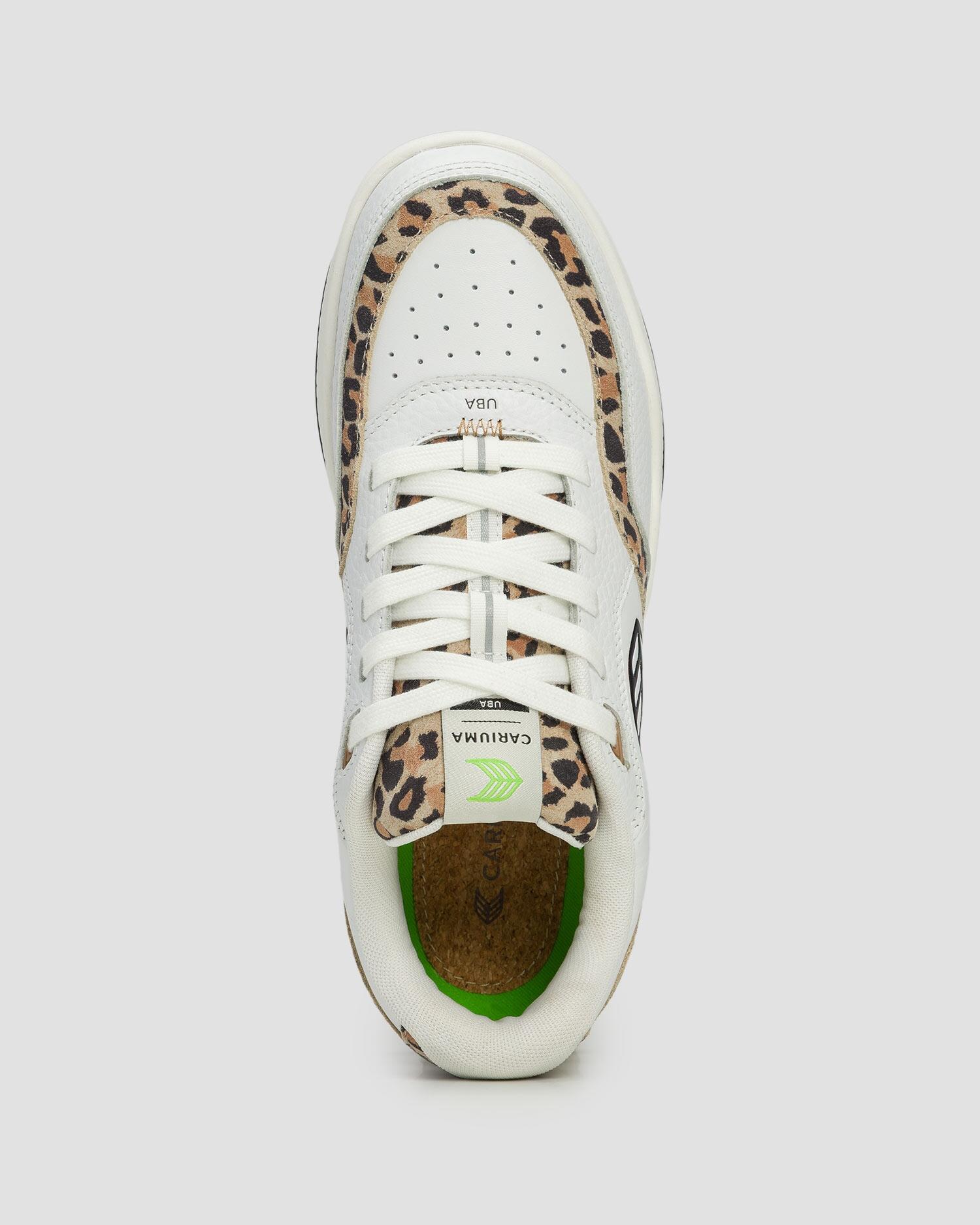 Sneakersy skórzane Cariuma Uba White Leather Leopard Print Suede Black 4/7