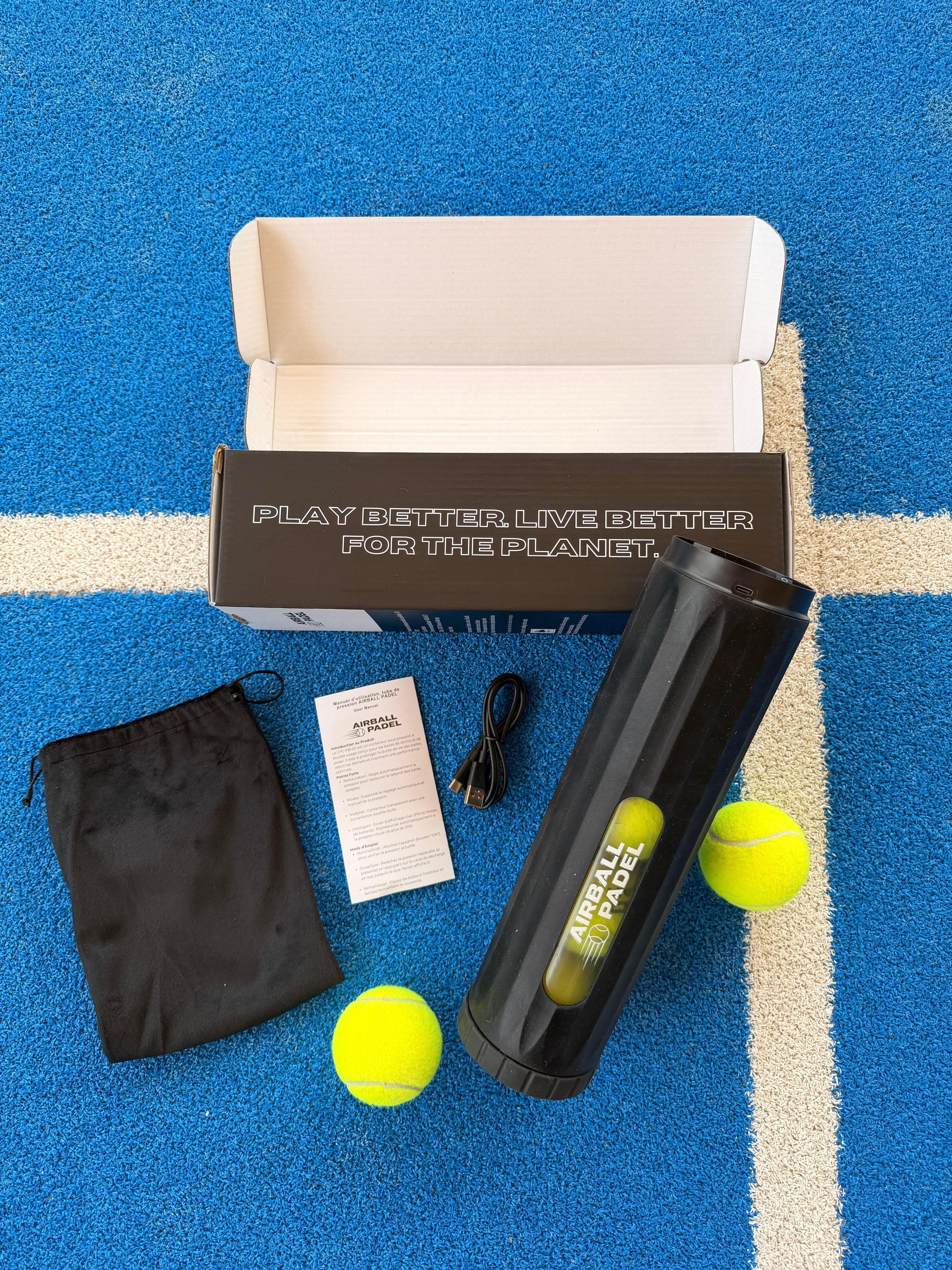 PRESSURISATEUR ELECTRIQUE AIRBALL™ – Balles Tennis & Padel 6/7