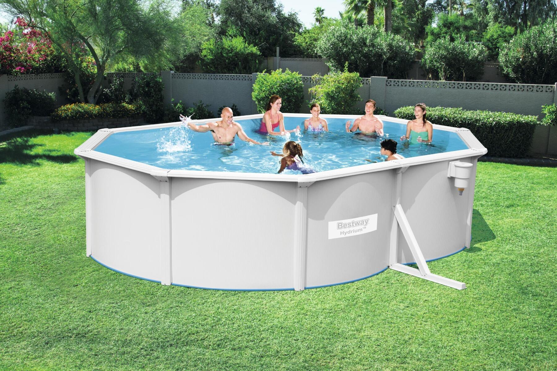 500 x 360 x 120 cm Bestway Hydrium Jersey Kit Piscine Ovale 2/6