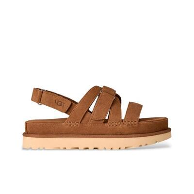 Platte sandalen dames ugg w goldenstar gleam bruin