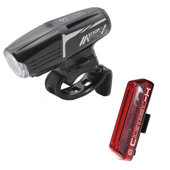Jeu d'éclairage vélo avant arrière Moon Meteor-X Auto Pro Comet-X
