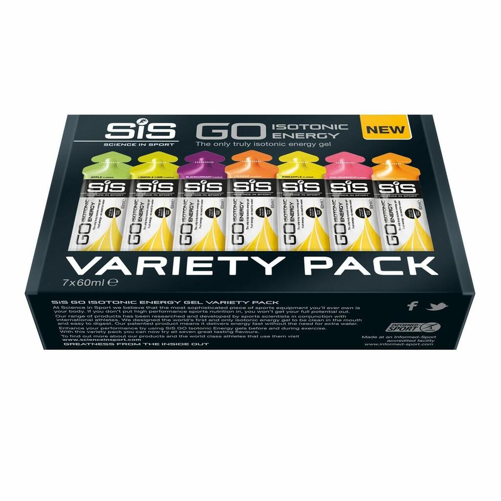 Energy gel varieties Science in Sport Go Isotonic (x7)