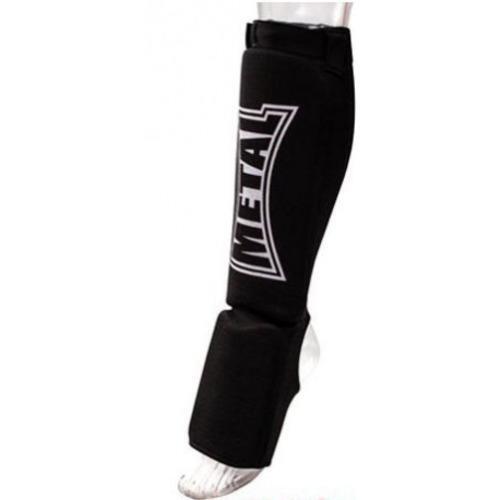 Schienbeinschützer + Fuß aus elastischer Baumwolle Metal Boxe