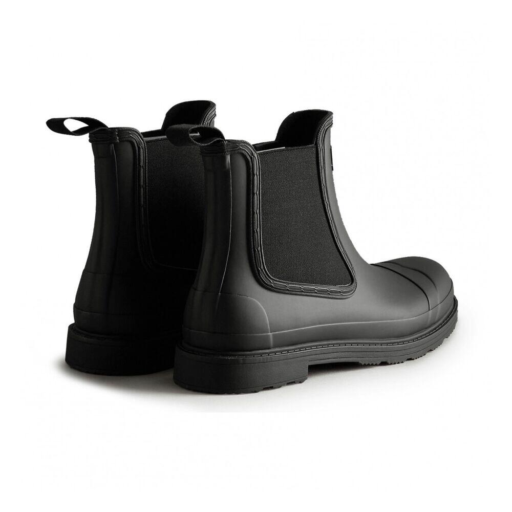 Botas Negras Hunter M Commando Chelsea Black Impermeables y Cálidas 3/5