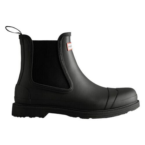 Botas Negras Hunter M Commando Chelsea Black Impermeables y Cálidas 5/5