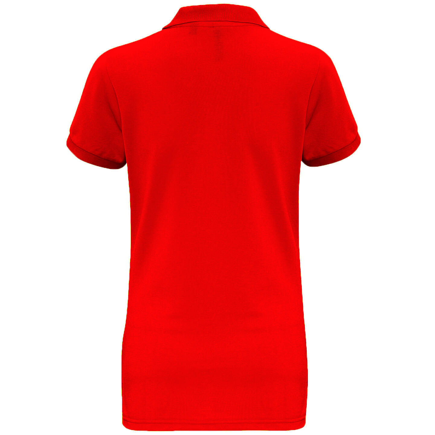 Kurzarm Performance Blend Polo Shirt Damen Rot 2/2