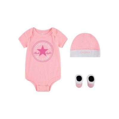 Set muts + romper + slofjes voor babyjongens converse classic ctp