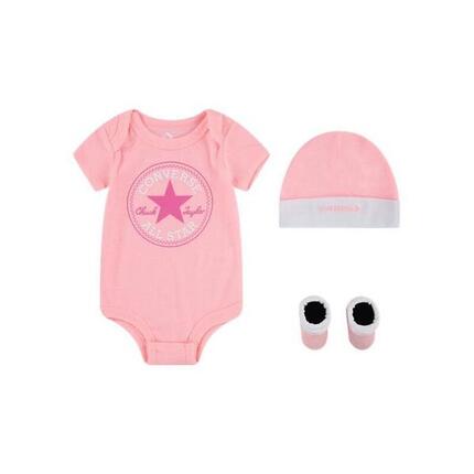 Set Mütze + Body + Babys chuhe für Jungen Converse Classic CTP