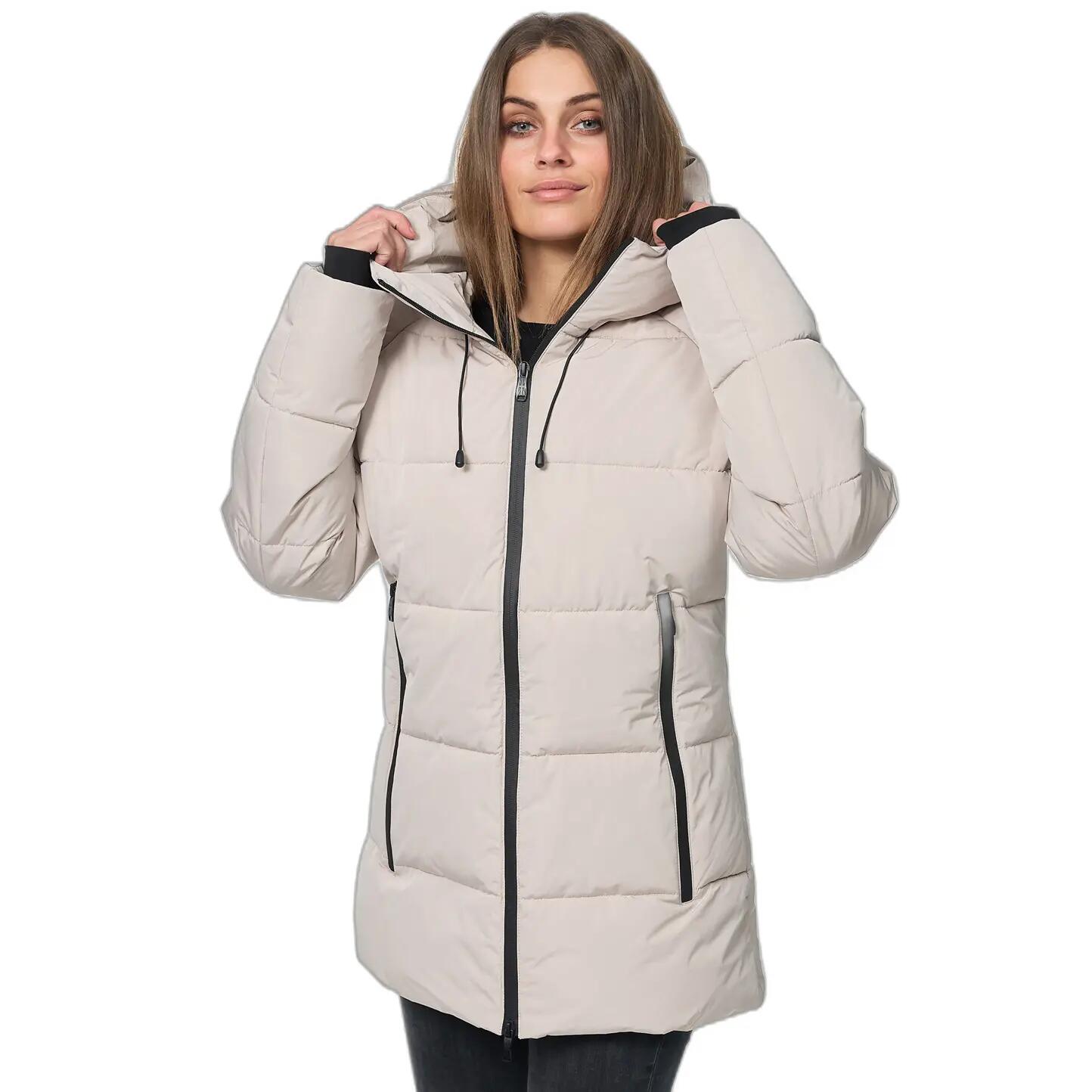 Lonsdale Parka Feminina Sally Mulher Bege Cinzento da Decathlon