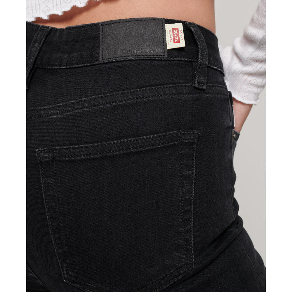 Jean Skinny Noir Femme Superdry Vintage High Rise 5/5