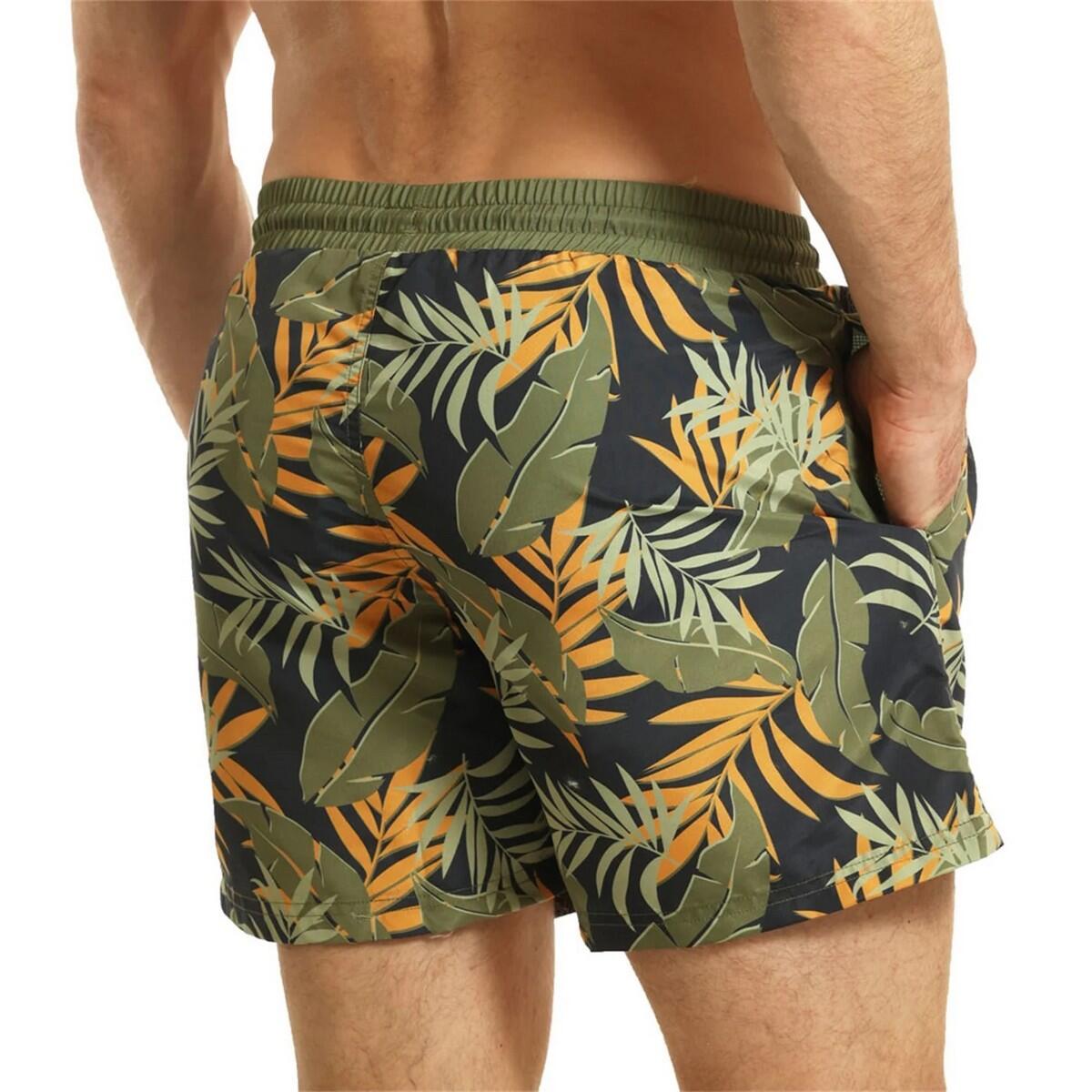 Short De Bain Homme (Bleu Marine / Vert) 2/4