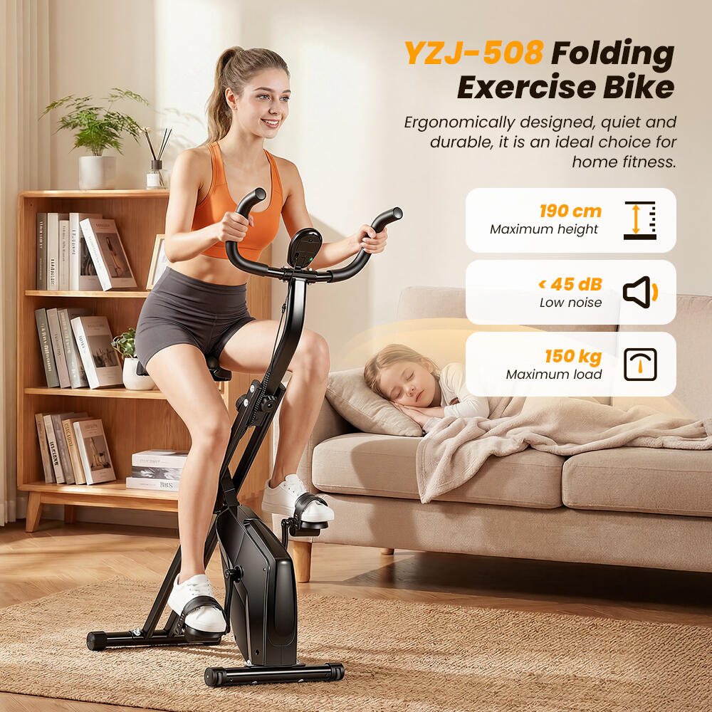 Vélo d'appartement pliable YZJ508 ,Volant d'inertie de 6kg,Résistance magnétique 5/7