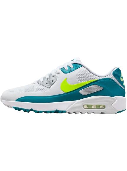 Chaussures de golf Nike Air Max 90G pour homme, blanches et vertes 2/5